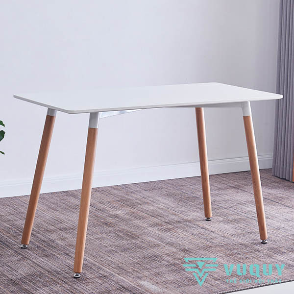 Bàn Eames Cafe Mặt Bàn Gỗ MDF Chữ Nhật BCF-08