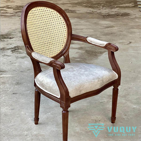 Ghế Mây Cafe Cao Cấp Louis Armchair GCF-177