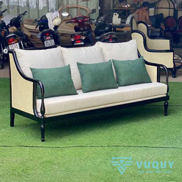 Ghế Sofa Club Băng Dài Tựa Đan Mây SF-11